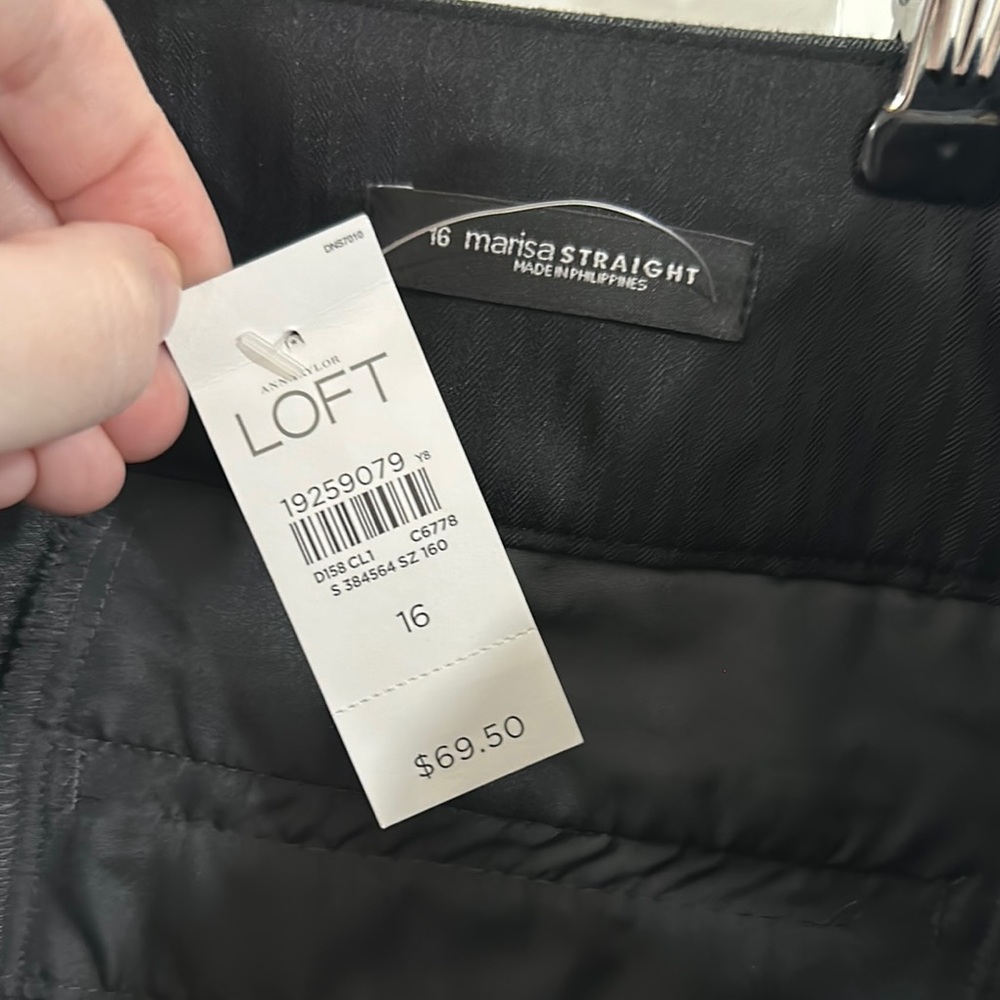 NWT LOFT size 16 Pants Marisa Straight Leg Perfect Condition FAST shopping - Picture 6 of 8